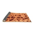 thumbnail image 2 of Ahgly Company Indoor Rectangle Abstract Orange Modern Area Rugs, 2' x 5', 2 of 4