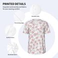 thumbnail image 3 of Picia Floral Pattern Mens Polo Shirts Quick Dry Short Sleeve Golf T Shirt Performance Moisture Wicking Casual Workout Baseball T-shirt-X-Large, 3 of 7