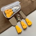 thumbnail image 4 of Visland Cheese Spreader Fork Safe Portable Plastic Stainless Steel Cheese Tools for Home, 4 of 7