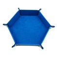 thumbnail image 2 of Portátil Portátil Velvet Tray Bandeja Hexagon DND RPG Bandeja Rolling Bandeja Titular de Almacenamiento Grande Cajas para Llaves Sundries Di Azul Baoblaze bandeja de dados de juego de rol, 2 of 8