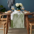 thumbnail image 2 of Green Marble Crack Table Runner - 72 Inch Long, Kitchen Dining Table Runner Dresser Scarves, Modern Abstract Geometric Texture Farmhouse Decor for Coffee Tables Wedding Party Banquet, 2 of 8