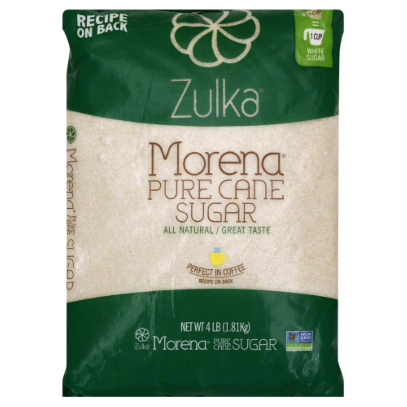 Zulka Morena Pure Cane Sugar, 64 Oz