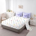thumbnail image 5 of Erosebridal Girls Purple Ribbon Bow Bedding Comforter Set 7pcs,Kids Teens Vintage Polka Dots Queen Bedding Sets,Lightweight Room Decor, 5 of 6