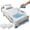 White, variant on 1 Pack   Bed Fitted Sheets 36" x 80" x 12",  Mattress Protector Covers, Deep Pocket Elastic Fit, Machine Washable Bed Sheets for  Care, Blue