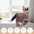 thumbnail image 6 of My Hero Academia Himiko Toga Wearable Blanket Cloak Arctic Velvet Hooded Blanket Soft Fuzzy Hoodie Blanket Cape for Adults Kids 40"x50", 6 of 8
