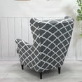 thumbnail image 5 of Skksst Wingback Chair Cover Stretch Armchair Sofa Couch Protector Furniture Slipcover, 5 of 6