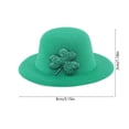 thumbnail image 3 of Uuiauoio 1 Pc St. Patrick's Day Wine Bottle Decors, Mini Green Hat , Green Shamrock Leprechaun Hats Wine Bottle Topper for Irish Party Supplies Decor, 3 of 6