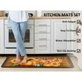 thumbnail image 4 of Hello Fall Pumpkin Decorative Kitchen Rugs Set of 2,Thanksgiving Autumn Pumpkin Front Door Mat Floor Rug for Fall Home Holiday Party Decor 17"x47"+17"x30", 4 of 6