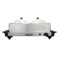 Brentwood 3Quart 2Pan Buffet Server and Warming Tray