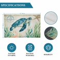 thumbnail image 6 of Sea Turtle Coastal Placemats Set of 6, Vintage Nautical Ocean Starfish Compass Placemats for Dining Table, Place Mats for Kitchen Tabletop, Waterproof Wipeable Dining Table Mats Set, 6 of 9