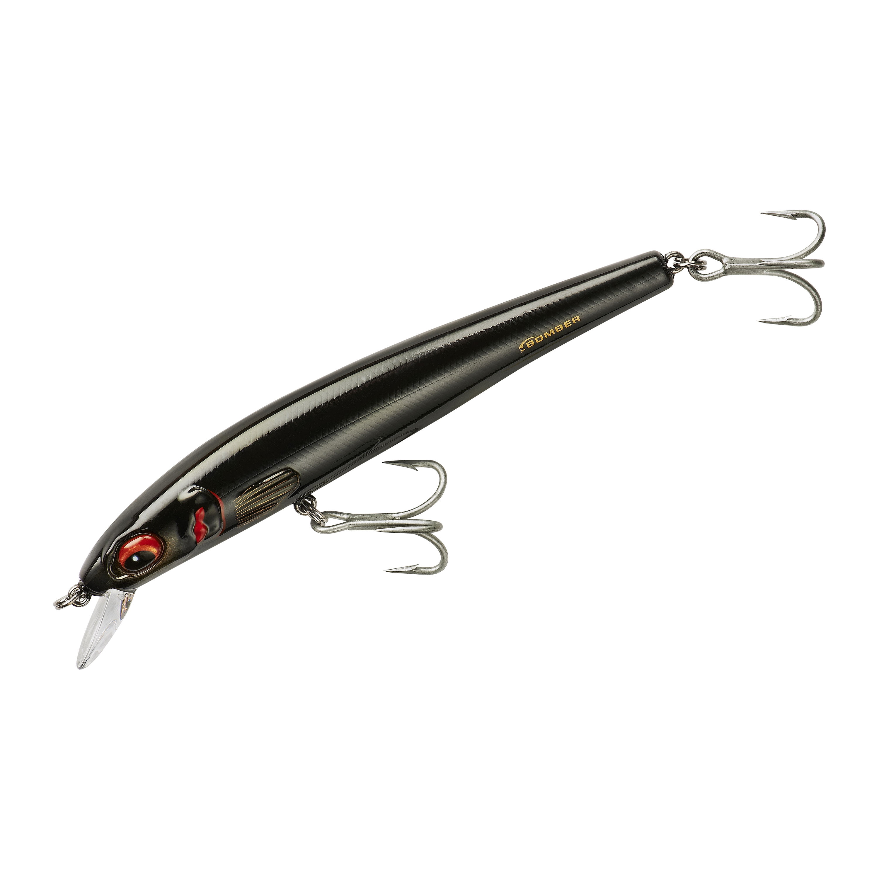 Bomber Long Shot Minnow Crankbait 6" Black 1 3/16 oz.