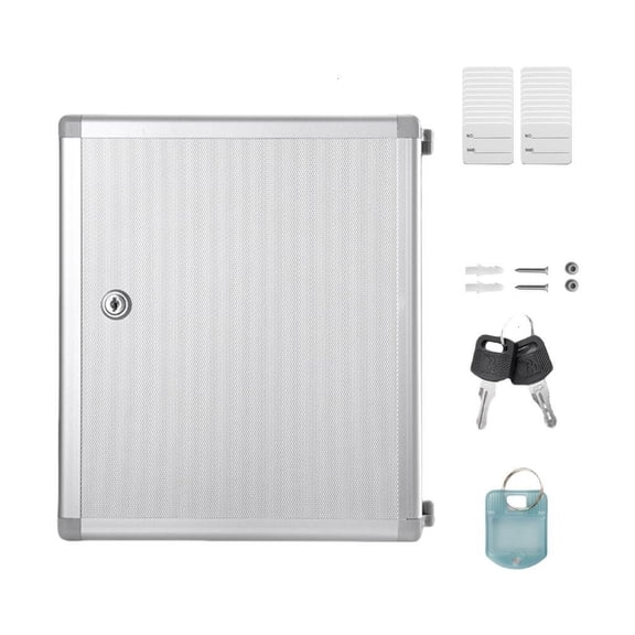 Key Cabinet Wall Mount Lockable Design Aluminum Alloy Key Storage Box For Easy Installation Home Business