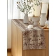 thumbnail image 5 of Table Runner 72 Inches Long for Kitchen Dining, Country Star Brown Dresser Scarf Farmhouse, Dining Table Decorations for Wedding/Parties, Farmhouse Vintage Plants Wooden 14 x 72 In, 5 of 8