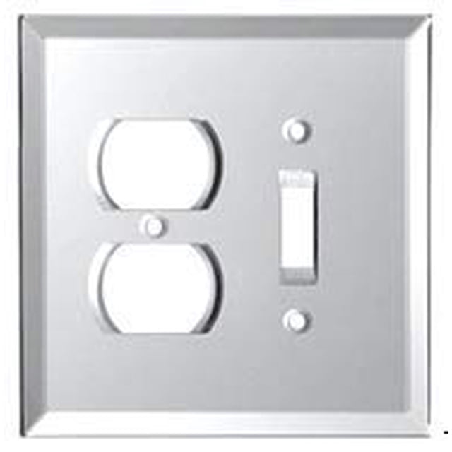 C.R. LAURENCE GMP7C CRL Clear Duplex and Toggle Combo Glass Mirror Plate