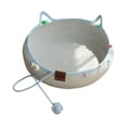 thumbnail image 2 of Cama para gatos tejida a mano, almohadilla rascadora para gatitos, resistente a los arañazos, protector de muebles, accesorios para mascotas, rascador M, 2 of 8