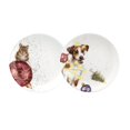 thumbnail image 1 of Assiette COUPE 6,5" S/2, Chien et Souris, 1 of 1