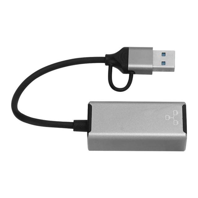 Adaptador Ethernet tipo C a USB, adaptador USB tipo C a Ethernet, adaptador de red de computadora USB, uso conveniente