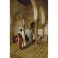 thumbnail image 2 of Federico Bartolini 17x24 Black Ornate Framed Double Matted Museum Art Print Titled: At Prayer in the Mosque, Tunisia, 2 of 5