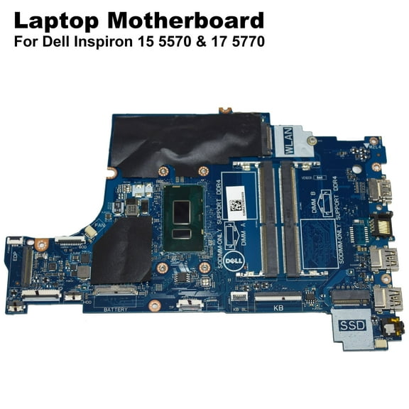 Pre-Owned Dell Inspiron 5570 / 5770 Motherboard with i3-8130U, 2.2GHz, Dual-Core & 32 DDR4 – 01YV2