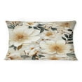 thumbnail image 3 of Designart "Bohemian Beige Poppy Display IV" Floral Printed Throw Pillow, 3 of 5