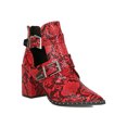 thumbnail image 1 of Women Side Cutout Buckled Strap Studded Pointy Toe Booties 18623, 1 of 6