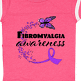 thumbnail image 4 of Inktastic Fibromyalgia Awareness butterfly ribbon Boys or Girls Baby Bodysuit, 4 of 5