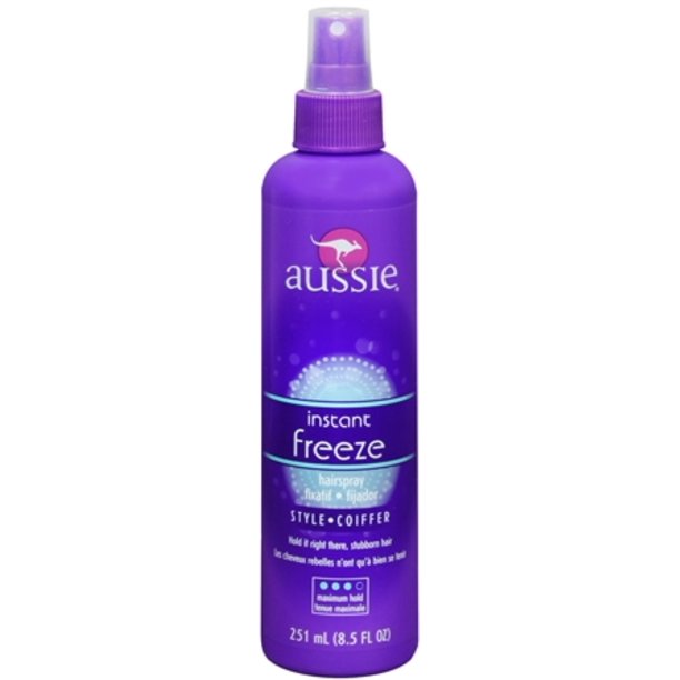 Aussie Instant Freeze Hair Spray NonAerosol Maximum Hold 8.50 oz (Pack