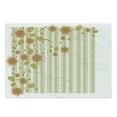 thumbnail image 1 of Floral Cutting Board, Retro Flourishing Spring Flowers and Swirled Branches on Striped Background, Decorative Tempered Glass Cutting and Serving Board, Large Size, Green Orange White, by Ambesonne, 1 of 1