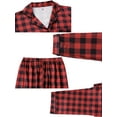 thumbnail image 4 of Inspire Chic Navidad Cuadros de Manga Larga con Pantalones Ropa de Casa Pijamas Conjuntos de Pijamas Familiares ["Niños y Niñas"] M Rojo, 4 of 4