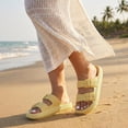 thumbnail image 6 of Cushionaire Fame Pillow Recovery Sandals for Women, Adjustable Double Buckle Waterproof EVA Cloud Slides for Women, 6 of 19