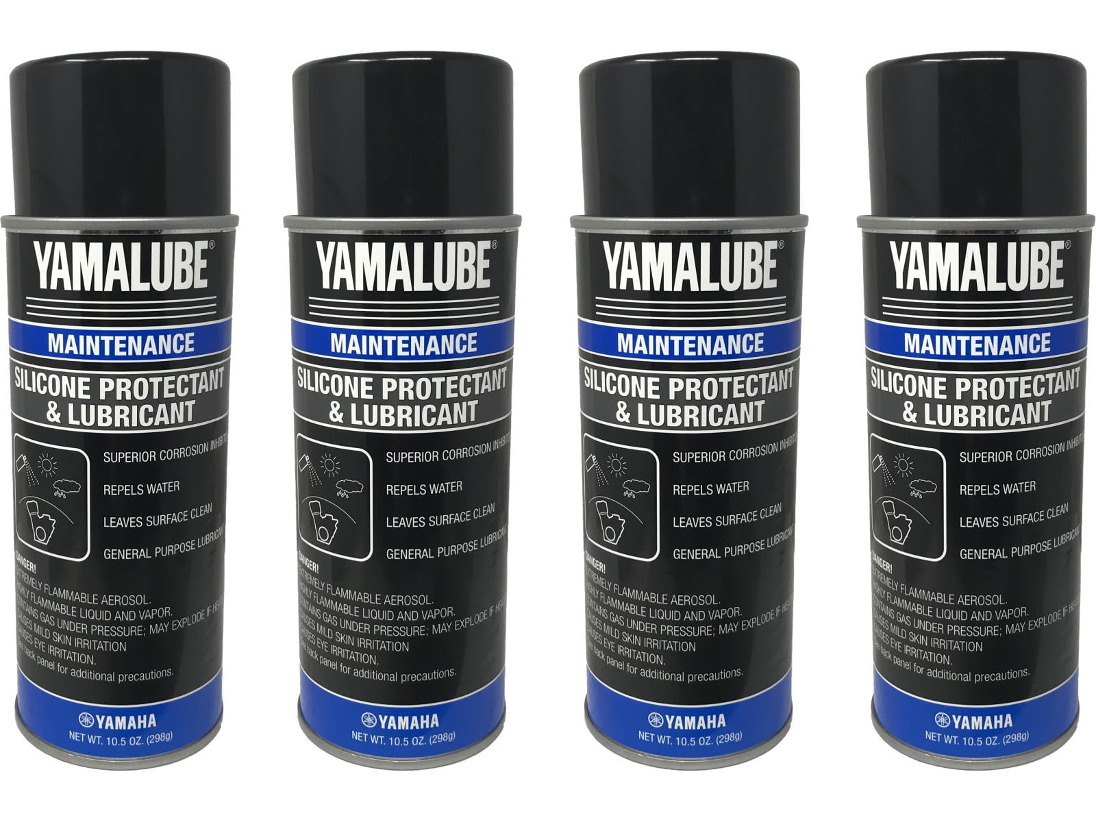 Yamaha Genuine Yamalube Silicone Protectant & Lubricant ACC-SLCNS-PR-AY - 4  Pack