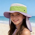 thumbnail image 2 of CHUMUD Kids Sun Hat, Toddler Wide Brim Bucket Hat with Neck Flap, Breathable Mesh UPF 50+ Protection Hat for Boys Girls 2-8 Years, 2 of 9