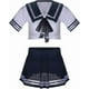 thumbnail image 2 of Conjunto de lencería de cosplay con medias para mujer, disfraz de colegiala traviesa de anime japonés, Lolita, marinero y medias, 2 of 5