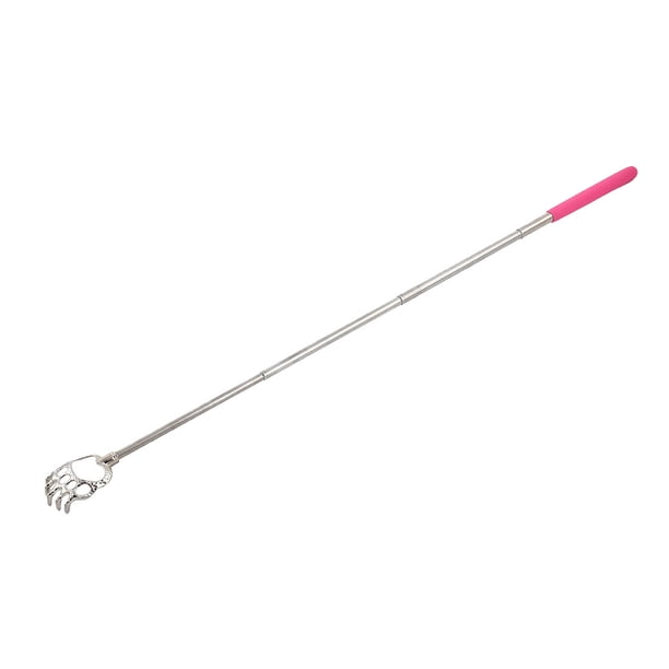 Rascador de espalda telescópico de 4 secciones Bear Claw de 22.8" de largo en fucsia