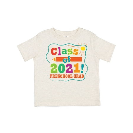 

Inktastic Class of 2021 Preschool Graduation Gift Toddler Boy or Toddler Girl T-Shirt