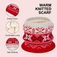 thumbnail image 4 of Vbiger Winter Gloves Hat Scarf Set for Girls & Boy 5-10 Years, 3Pcs Warm Ski Knit Beanie Hat Scarf Touch Screen Mittens with Fleece Lined, Red, 4 of 7