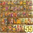 thumbnail image 1 of 55 PCS- Gold Foil Poke Card Assorted Cards TCG Deck Box,can be Used as a Card Group for Games or Collections, 1 of 5
