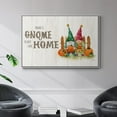 thumbnail image 2 of Gnome Place Like Home - Framed Gallery Wrapped Holiday Canvas - 25 x 37 - White Frame, 2 of 9