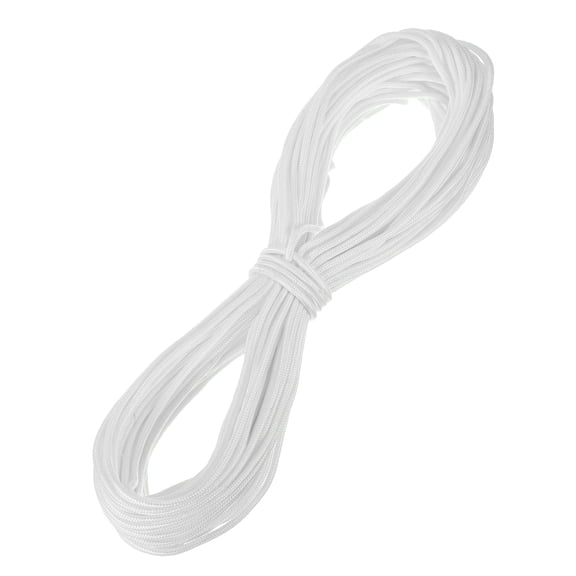 Uxcell 1/4 Inch 150 Feet Polypropylene Rope,Solid Braided Utility Rope for Camping,Flag Pole,Clothesline,Outdoor,White