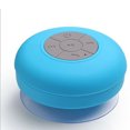 thumbnail image 5 of Altavoz Bluetooth para ducha con micrófono incorporado, 6 horas de tiempo de reproducción, botones de control y ventosa dedicada (azul), 5 of 5