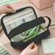 thumbnail image 4 of Bolsa de almacenamiento multifuncional de gran capacidad, estuche para lápices de varias capas, bolsa de almacenamiento de útiles escolares, negro, 4 of 6