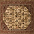 thumbnail image 1 of Ahgly Company Indoor Square Oriental Brown Industrial Area Rugs, 8' Square, 1 of 4