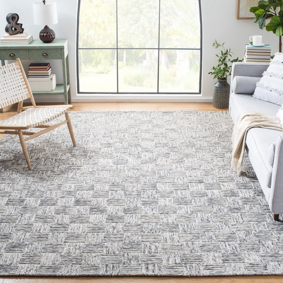 Safavieh Micro-Loop Edythe Geometric Area Rug, Gray, 8' x 10'
