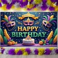 thumbnail image 3 of Colorful Banner Masquerade Mask Birthday Party Display Feather Decor Star Pattern Masquerade Backdrop for Birthday Party Masquerade Ball Photo Shoot, 3 of 9