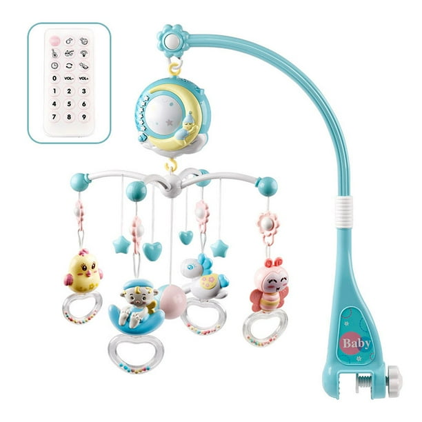 Baby Rattles Crib Mobiles Toy Holder Rotating Crib Mobile Bed Musical