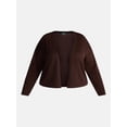 thumbnail image 5 of Terra & Sky Women’s Plus Lightweight Snug Cardigan with Long Sleeves, Sizes 0X-5X, 5 of 5