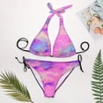 thumbnail image 4 of SKQIT Women Swimsuit Bikini Sets Triangle Cheeky Gradient Color Two Piece Bathing Suit, 4 of 7