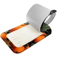thumbnail image 2 of Square 2Pack PU Leather Thanksgiving Pumpkin Cruise Luggage Tag with Privacy Cover and Name ID Tag for Travel Handbags Backpacks Luggage Tags, 2 of 6