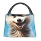thumbnail image 1 of Easygdp Blue Sky Cute Wolf Bolsa de Almuerzo Insulada Reutilizable, Bolsa de Mano y Bandolera para Oficina, Trabajo, Viajes, 1 of 6
