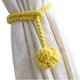 thumbnail image 1 of Melaluxe Paquete de 4 alzapaños para cortinas – Alzapaños de cuerda para cortinas resistentes, alzapaños decorativos rurales hechos a mano para cortinas (amarillo), 1 of 1